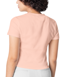 Solid Fit Crop T-Shirt