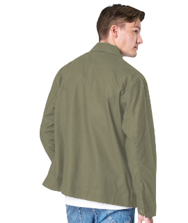 Men Solid Denim Jacket