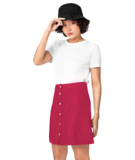 Women Solid A-Line Skirt